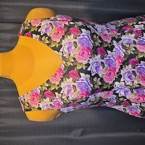 Eva Rose: Fit and Flare Floral Dress